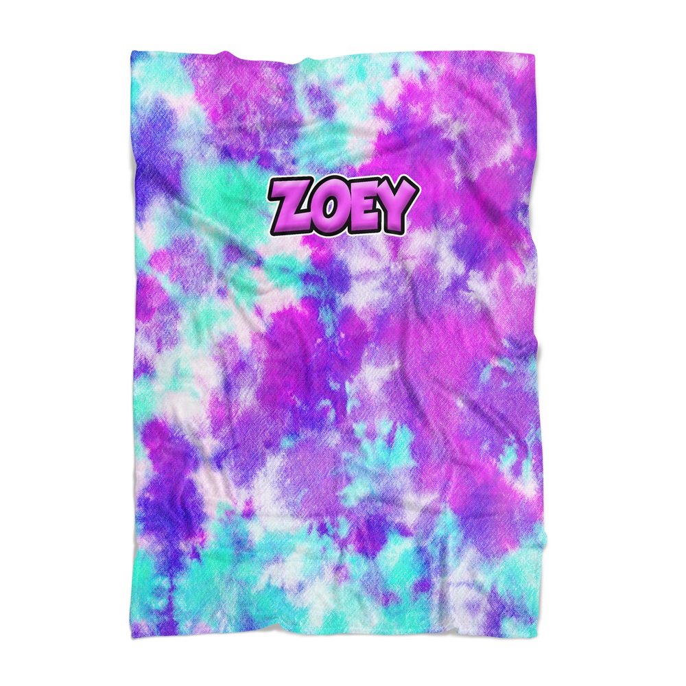 PENELOPE WILDBERRY PERSONALIZED BLANKET-BLEACHED DYE